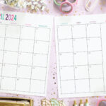 Free Printable 2 Page Blank Monthly Calendar 2024 |  Calendar 2024