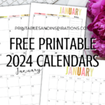 Free Printable 2024 Calendar Printable Pdf   Printables And | 2023 2024 Monthly Calendar Printable