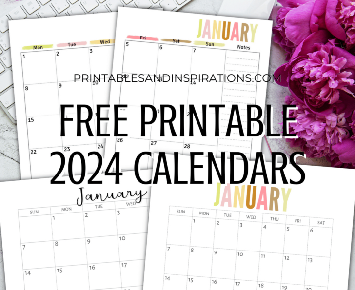 2023 and 2024 Monthly Calendar Printable | Calendar 2024