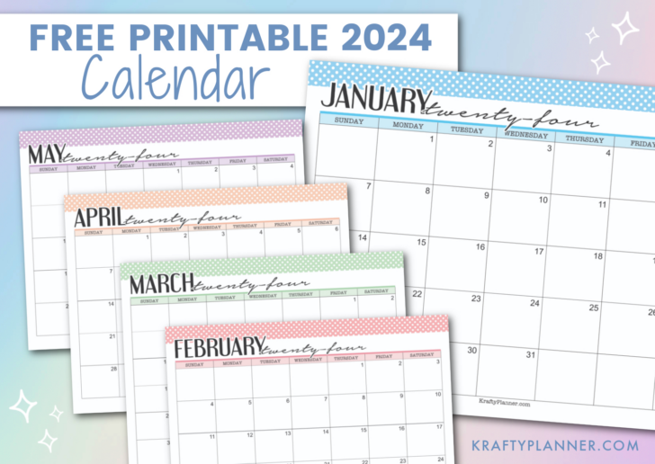 2024 Printable Calendar By Month Free | Calendar 2024