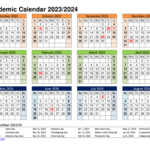 Free Printable Academic Calendar 2023 To 2024 Templates | 2023 2024 Academic Calendar Printable