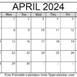 Free Printable April 2024 Calendars   Download | April 2024 Calendar Printable