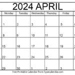 Free Printable April 2024 Calendars   Download | Free Printable Calendar April 2023 To March 2024