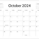 Free Printable Calendar 2024 | 2024 Monthly Calendar Printable Word