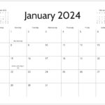 Free Printable Calendar 2024 | 2024 Printable Calendar With Holidays By Month