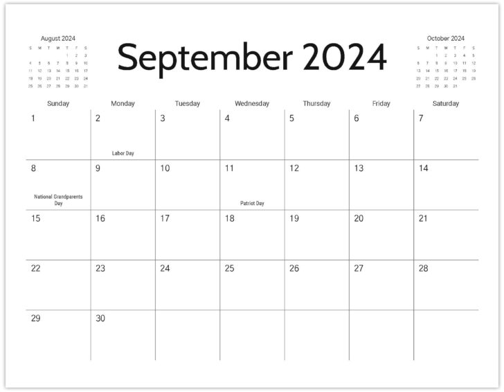 Free Printable Calendar 2024 Monthly with Holidays | Calendar 2024