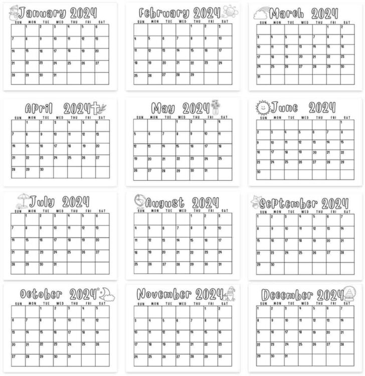 2024 Printable Calendar | Calendar 2024