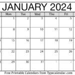 Free Printable January 2024 Calendar   Download |  Calendar 2024