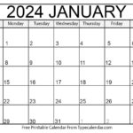 Free Printable January 2024 Calendar   Download |  Calendar 2024