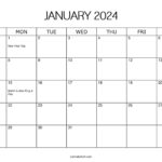 Free Printable January 2024 Calendars   Calendarkart | 2024 Monthly Calendar With Holidays Printable Free