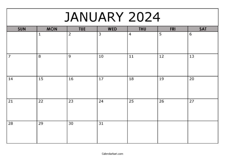 Blank Calendar 2024 Printable | Calendar 2024