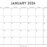 Free Printable January 2024 Calendars   Calendarkart |  Calendar 2024