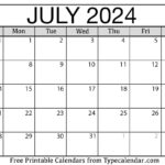 Free Printable July 2024 Calendars   Download | July 2024 Printable Calendar