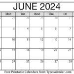 Free Printable June 2024 Calendars   Download | Calendar June 2024 Printable