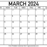 Free Printable March 2024 Calendars   Download | Printable March 2024 Calendar