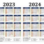 Free Printable Two Year Calendar Templates For 2023 And 2024 In Pdf | 2 Year Printable Calendar 2023 And 2024