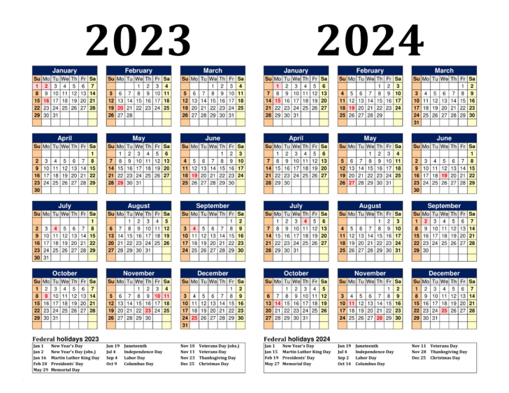 Printable Calendar October 2023 to September 2024 | Calendar 2024
