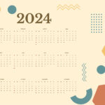 Free Printable Year 2024 Calendar   Download In Word, Google Docs | 2024 Calendar Printable Free Word