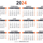 Free Yearly Calendar 2024 Printable | 4 Year Calendar 2020 To 2024 Printable