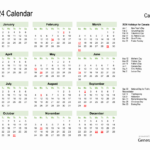 Holiday Calendar 2024 For Canada (Sunday Start) | 2024 Calendar With Canadian Holidays Printable