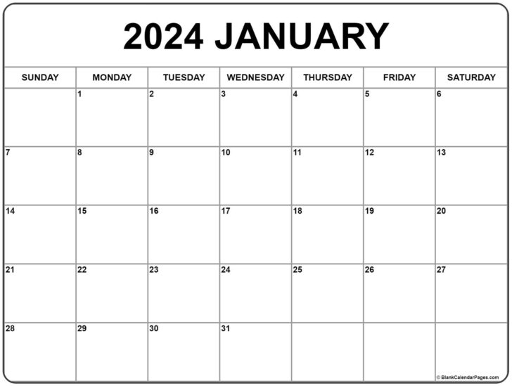 January 2024 Calendar with Holidays Printable | Calendar 2024