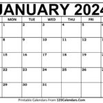 January 2024 Calendar Printable Free Download In 2023 | Calendar |  Calendar 2024