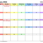 January 2024 Calendar | Templates For Word, Excel And Pdf | January 2024 Calendar Printable Word