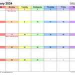 January 2024 Calendar | Templates For Word, Excel And Pdf | January 2024 Printable Calendar Word