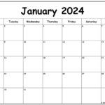 January 2024 Monday Calendar | Monday To Sunday | Free Printable 2024 Calendar Monday Start