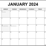 January 2024 With Holidays Calendar | 2024 Monthly Calendar Printable With Holidays