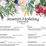 Jewish Holiday Calendar 2024 Hebrew Calendar Chanukah   Etsy Ireland | Jewish Holidays 2024 Calendar Printable