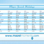 Jewish Holidays 2024 Calendar | 2024 Calendar With Jewish Holidays Printable