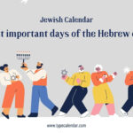 Jewish Holidays 2024 Calendar, Printable Hebrew Calendar | Hebrew Calendar 2024 Printable