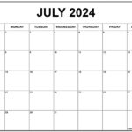 July 2024 Calendar | Free Printable Calendar | July 2024 Calendar Printable