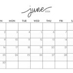 June 2024 Calendars   50 Free Printables | Printabulls | June 2024 Calendar Printable PDF