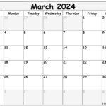March 2024 Calendar | Free Printable Calendar | March 2024 Calendar With Holidays Printable