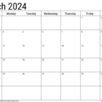 March 2024 Calendar With Holidays   Handy Calendars |  Calendar 2024