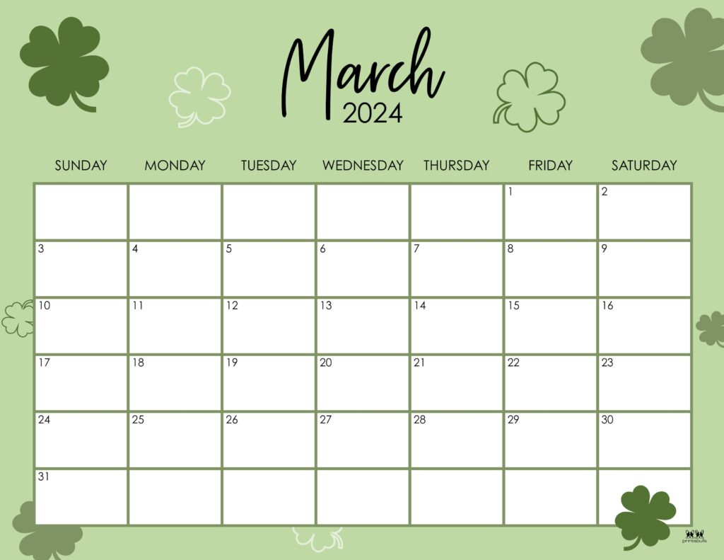 March 2024 Calendars - 50 Free Printables | Printabulls |  Calendar 2024