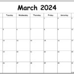 March 2024 Monday Calendar | Monday To Sunday |  Calendar 2024