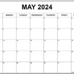 May 2024 Calendar | Free Printable Calendar | Blank Calendar 2024 Printable