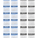 Monitor Calendar Strip Template | 2024 Calendar Strip Printable