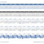 Monitor Calendar Strip Template | 2024 Calendar Strip Printable