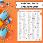 National Days Calendar Printable 2024 National Holidays   Etsy |  Calendar 2024