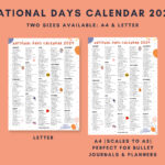 National Days Calendar Printable 2024 National Holidays   Etsy | National Day Calendar 2024 Printable