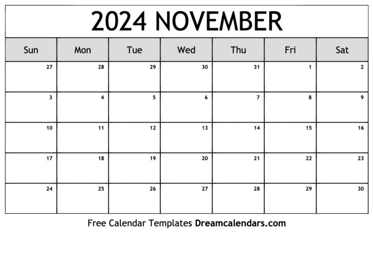 November 2024 Calendar Printable | Calendar 2024