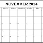 November 2024 Calendar | Free Printable Calendar | Printable Calendar November 2024