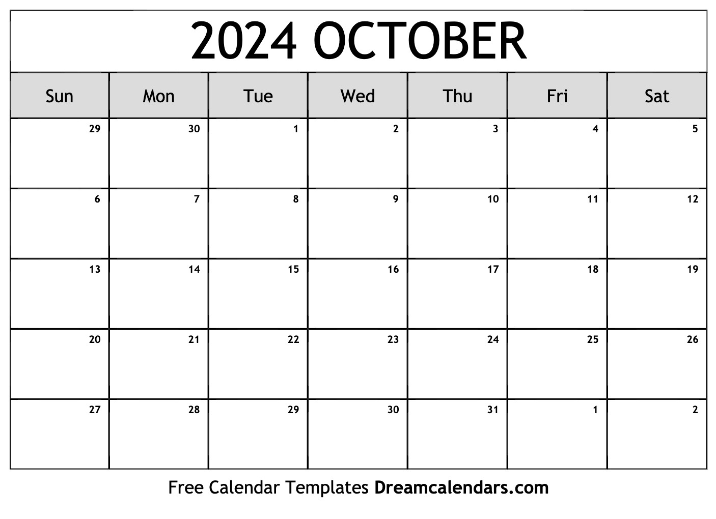 October 2024 Calendar | Free Blank Printable With Holidays |  Calendar 2024