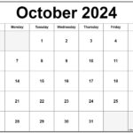 October 2024 Calendar | Free Printable Calendar |  Calendar 2024