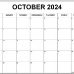 October 2024 Calendar | Free Printable Calendar |  Calendar 2024