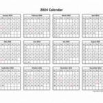 Printable 2024 Calendars | Free Calendar 2024 Printable